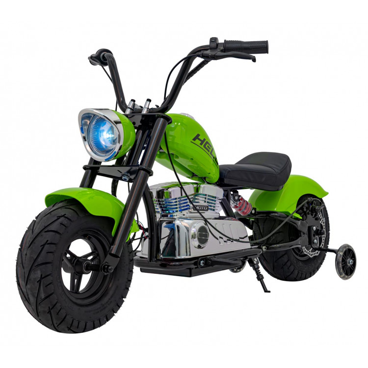 Elektrická motorka Chopper Warrior - zelená